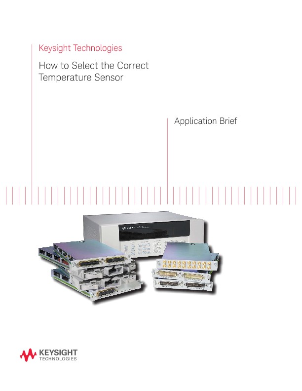 How to Select the Correct Temperature Sensor PDF Asset Page Keysight